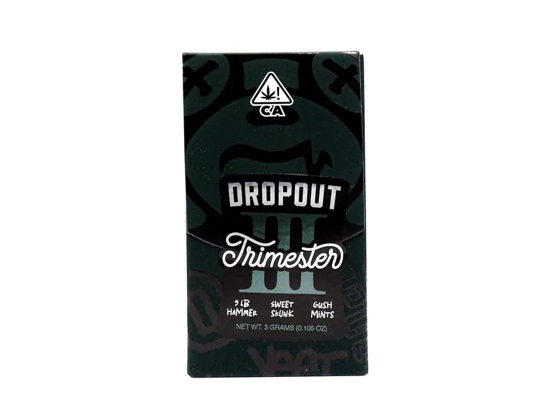 Dropout Trimester 3g Disposable – 9 Lb Hammer x Sweet Skunk x Gush Mints