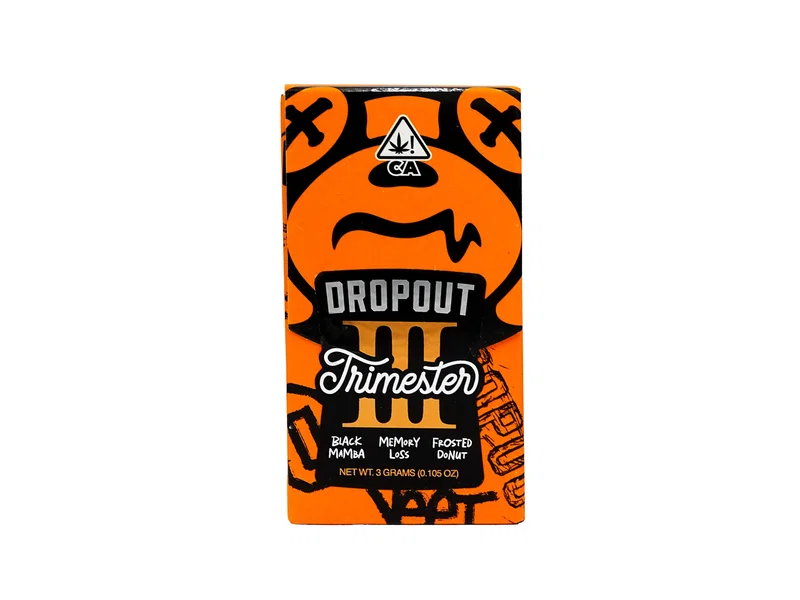 Dropout Trimester 3g Disposable – Black Mamba x Memory Loss x Frosted DoNut