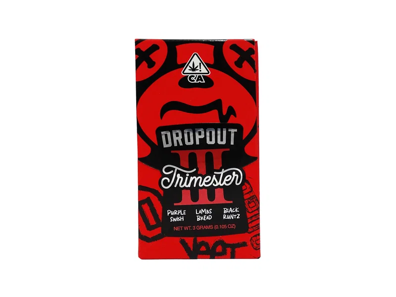 Dropout Trimester 3g Disposable – Purple Swish x Lambs Bread x Black Runtz